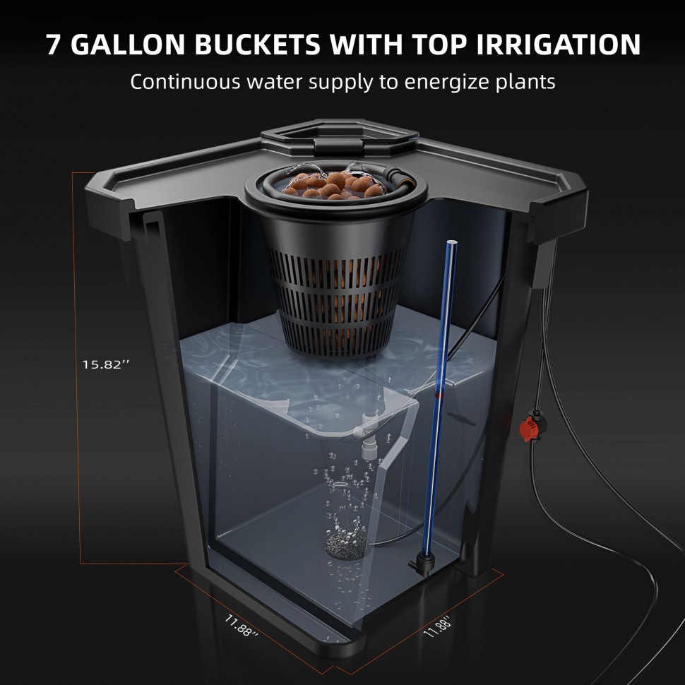 SF-DWC-2PC-SET	DWC Hydroponics Grow System 	Система гидропоники DWC (2 горшка)