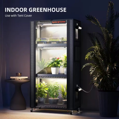 Стеллаж на 4 яруса с подсветкой 108 Вт