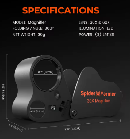 Лупа ювелирная 30X-60X