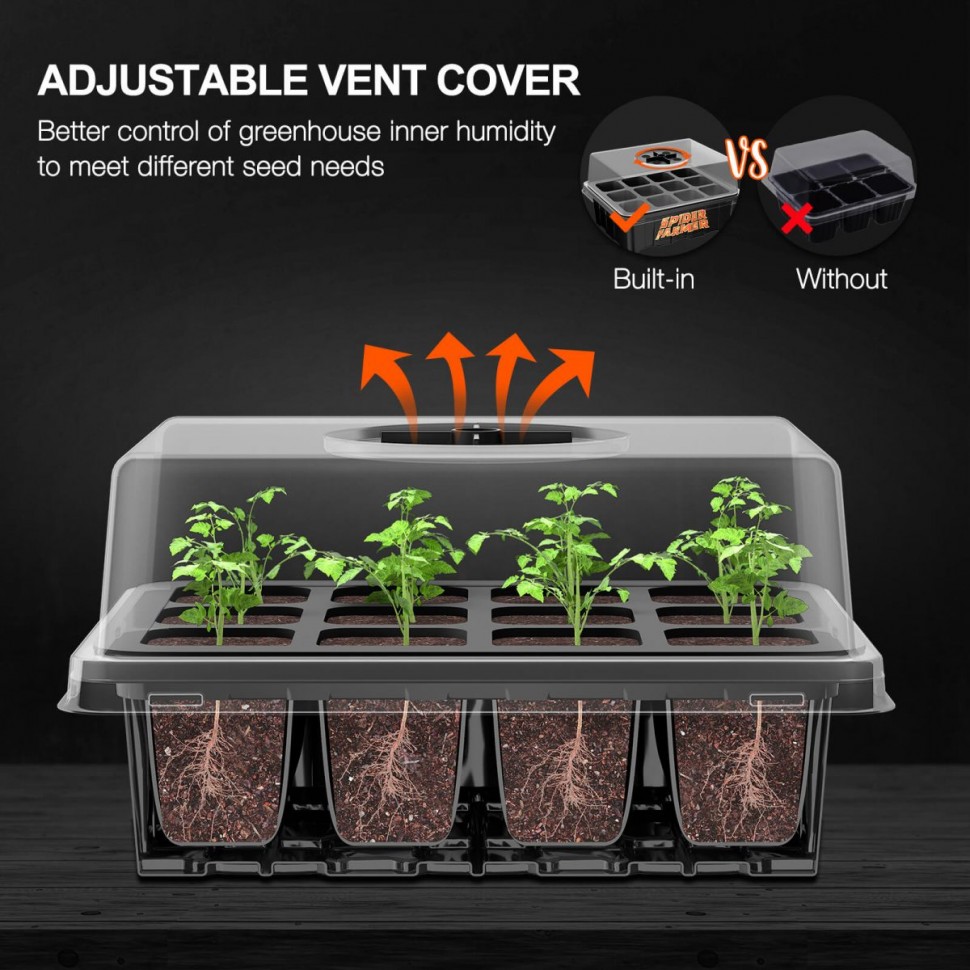 SF-Seedtray	Seed Starting Trays 4 Pack Кассеты для рассады, 4 шт.