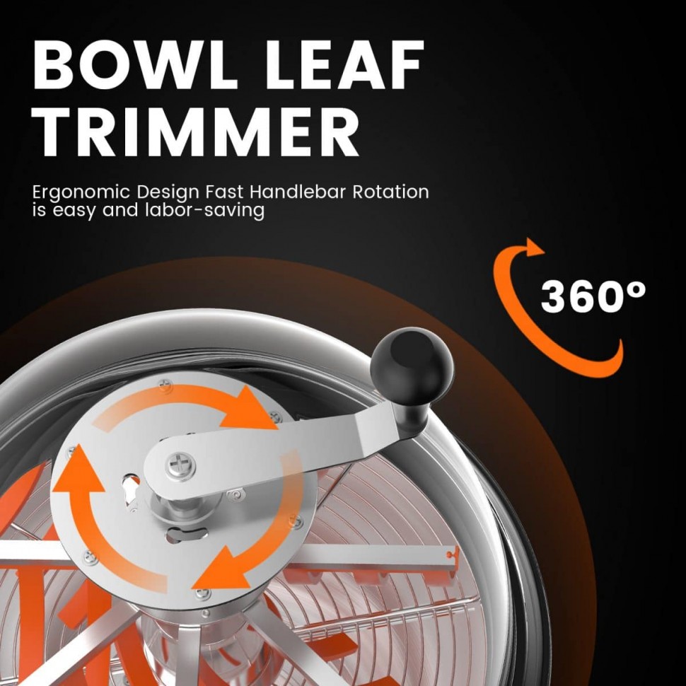 Триммер 16″ Bud Leaf Bowl Trimmer