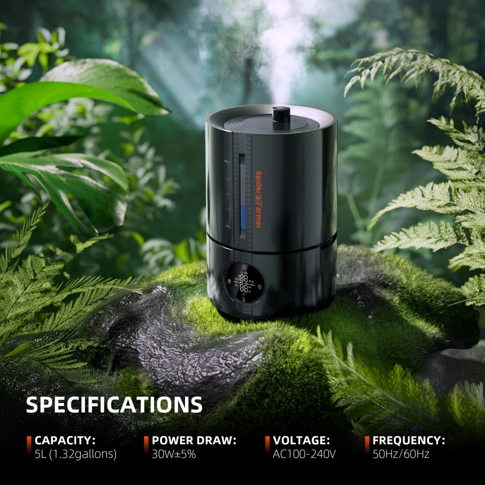 SF-Humidifier(5L)	 5L Cool Mist Humidifier for Plants