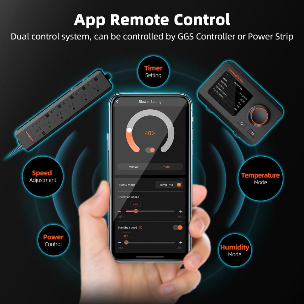 Канальный вентилятор 150 мм Bluetooth/Wi-Fi 