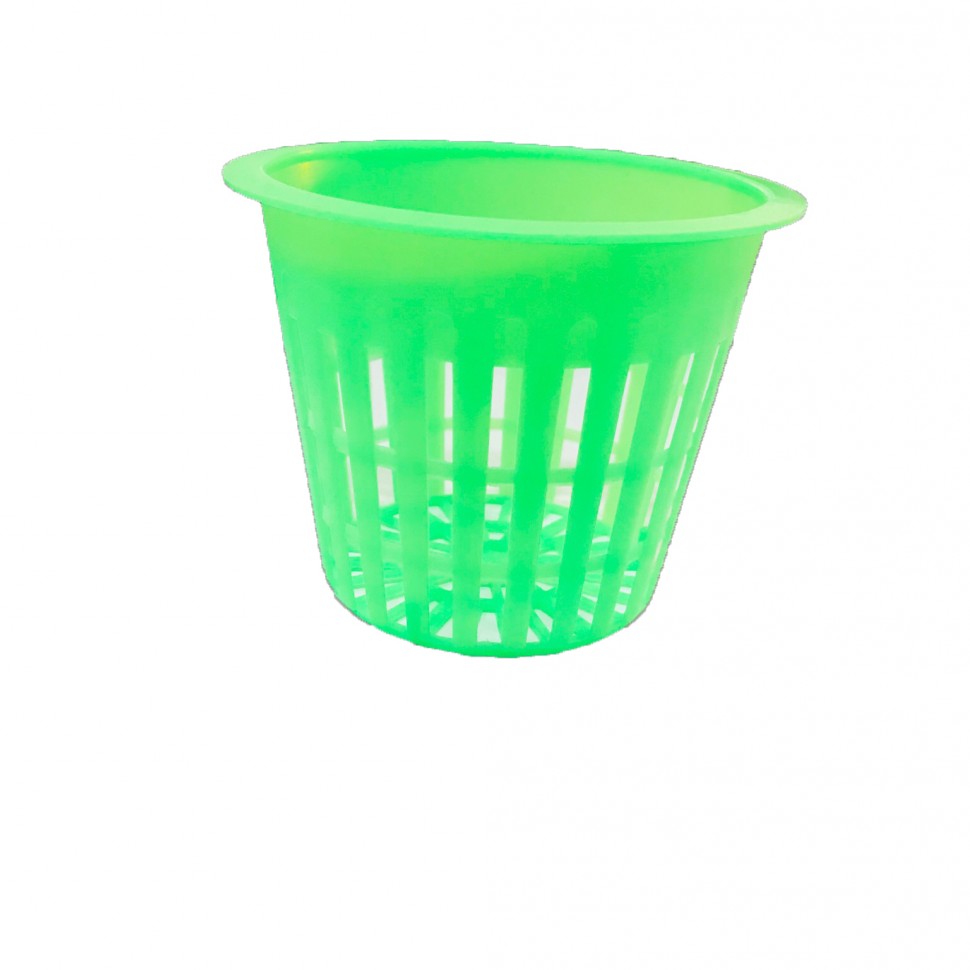 Пластиковый зеленый сетчатый горшок 84х72 мм