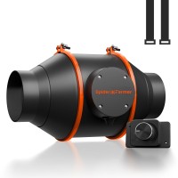 Канальный вентилятор 100 мм 205 м3 Bluetooth/Wi-Fi 