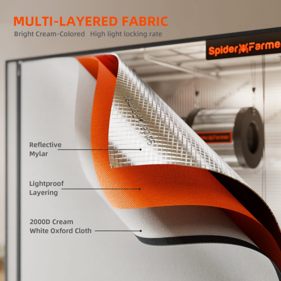 Профессиональный гроутент 60x60x180 см Pro White color